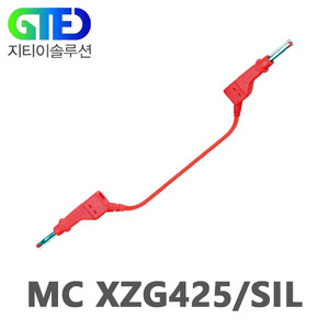 MC XZG425/SIL(66.9408-**) Ø 4 mm Test Leads with Stackable Plugs